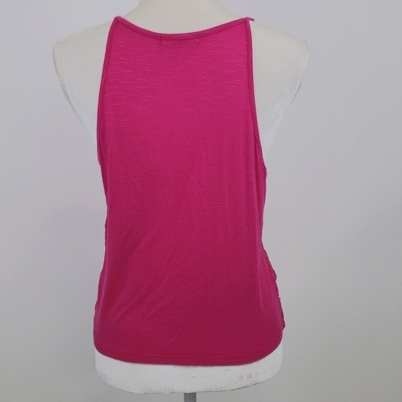 Signature Studio Halter Tank Top Hot Pink EUC M - Picture 3 of 12